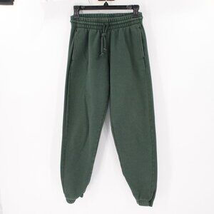 Aritzia TNA Pants Womens 2XS Cozy AF Fleece Jogger Green Loungewear Athletic
